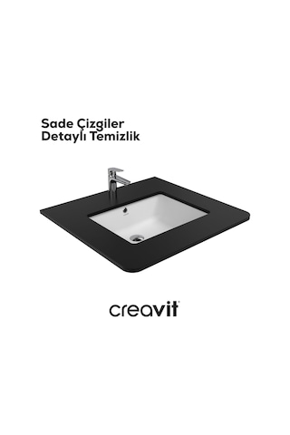 Creavit Tezgah Altı Lavabo 38 51 Cm Beyaz Tp738-00cb00e-0000