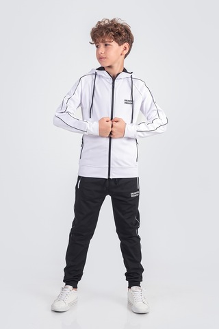 Dalgıç Kumaş Unisex Çocuk Eşofman Takımı Unlimited Potential Esf1725y BEYAZ