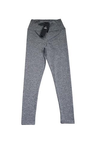 Fuba Kadın Yüksek Bel Tayt Gri