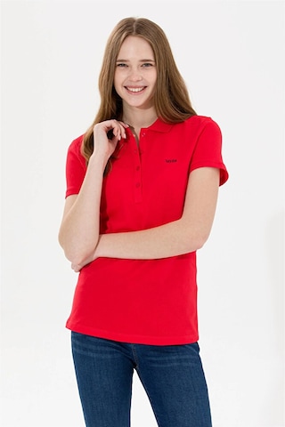U.S. Polo Assn. U.s. Polo Assn. Kadın Basic Tişört 5066348-uk-vr013 Kırmızı
