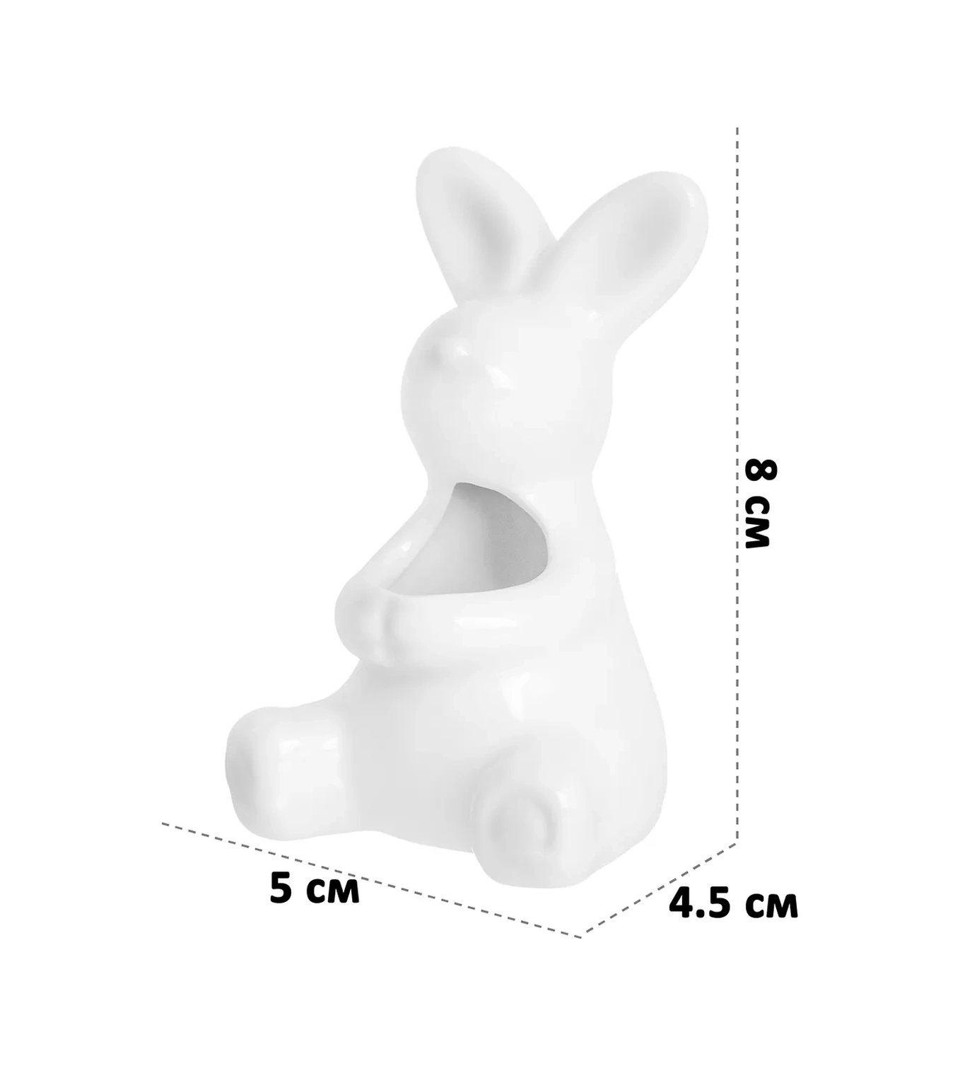 Elan Gallery Diş Kürdanlık Standı "tavşan", 4,5x5x8 Cm 11698264 Beyaz