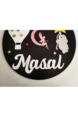 Çocuk Odası Kapı&duvar Süsü Gece Temalı Kişiye Özel