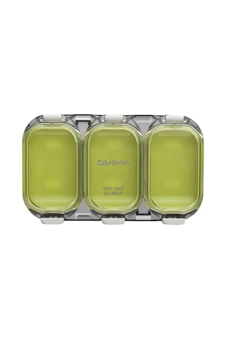 Daiwa Su Geçirmez 11 6.7 1.1cm 3 Bölmeli Balıkçı Kutusu Green Smoke