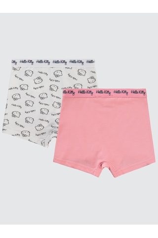 Hello Kitty Kız Çocuk 2'li Boxer Set 2-10 Yaş Pembe