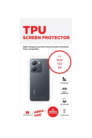 Vivo Y27 5g Arka Ve Yan Koruyucu Tpu Film
