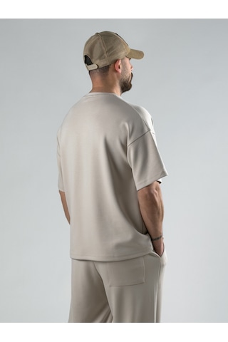 Cocopelli Bej Erkek T-shirt Coc3013-2