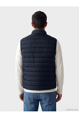 Lcwaıkıkı Classic Lacivert Regular Fit Dik Yaka Kapitone Erkek Şişme Yelek