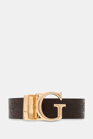 Guess Ella Logo Çift Taraflı Kadın Kemer Bw7861p3430 Kahverengi