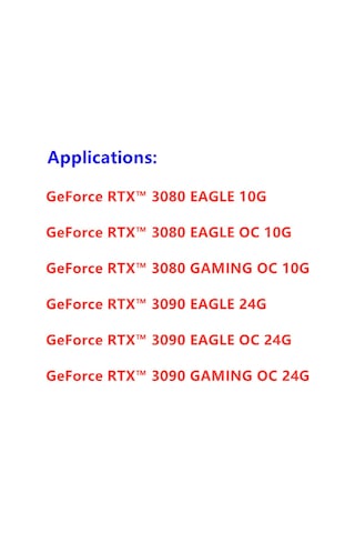 T128015Su Geforce Rtx3080 Rtx3090 Gigabyte Rtx 3080 Rtx 3090 Fanı