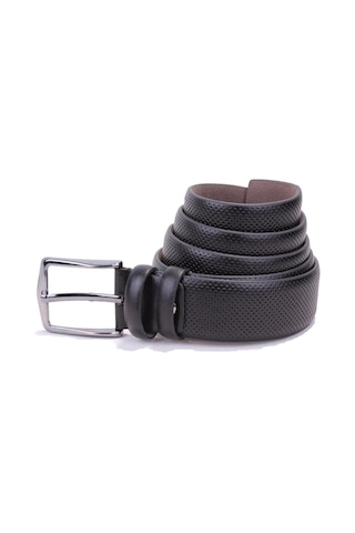 Dagoster 3.5 CM Suni Deri Erkek Kemer Siyah DMK26-303 Siyah