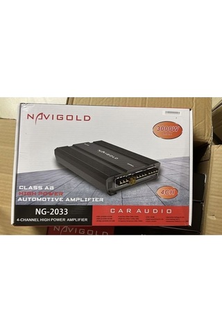 Navigold Ng-2033 4 Kanal Oto Amfi 3000w Maksimum 2 Ohm 4x70w Rms 4 Ohm 4x50w Rms
