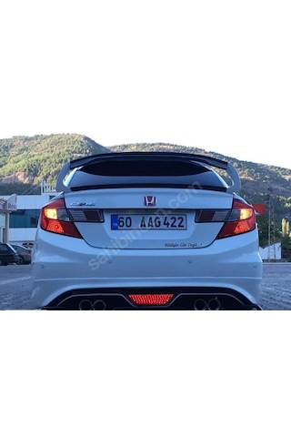 Honda Cıvıc Fb7 Custom Arka Tampon Eki Fiber Boyasız