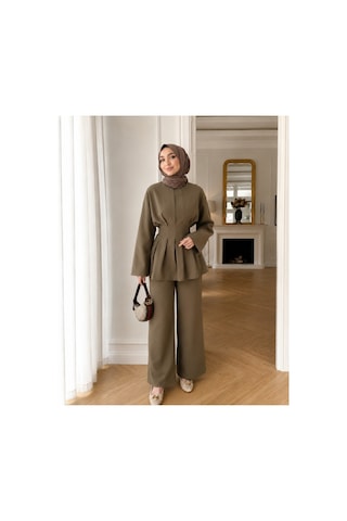 Unika Boutique Kadın Tesettür Takım Alt-üst İkili Takım Haki
