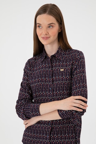 U.S. Polo Assn. Kadın Lacivert Uzun Kollu Gömlek 50316381-VR033