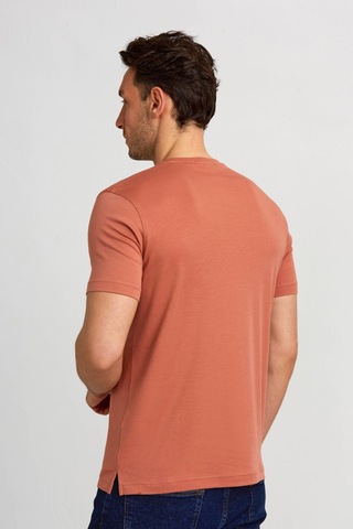 Bisse Erkek O Yaka T-shirt Yeşil Kıremıt Ts24y24104 D26 Kiremit