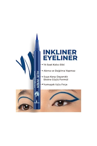 Alix Avien Uzun Süre Kalıcı Suya Dayanıklı Ve Yumuşak Uçlu Lacivert Göz Kalemi Inkliner Eyeliner Cobalt Blue