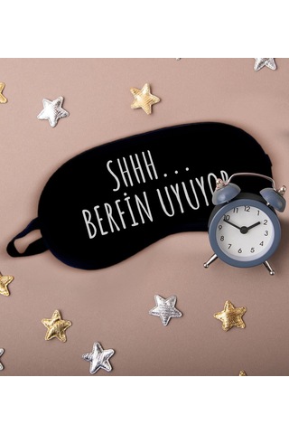Bk Gift İsimli Uyku Göz Bandı, Arkadaşa Hediye, Doğum Günü Hediyesi, Uyku Bandı-4 Çok Renkli