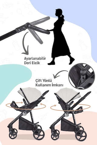 Bc 305 - Zeta Travel Sistem Bebek Arabası Kahverengi