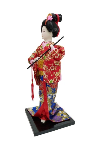 Japon Kimonolu Geyşa Bebek Kabuki Biblo 30 Cm No.11 Anime