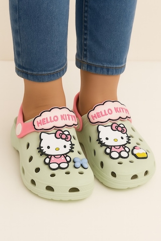 Minibonito Kız Çocuk Terlik Sandalet Yeşil