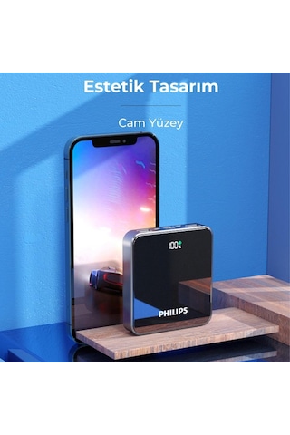 Philips DLP2121B/93 22.5 PD Portlu 10000 mAh LED Göstergeli Powerbank