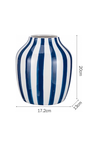 Karaca Home Bevel Dekoratif Vazo Lacivert 300.23.01.0365