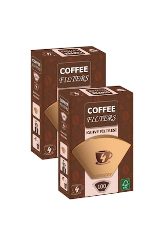Caffeo Filters No4 100 Adet Kahve Filtre Kağıdı X 2 Adet Diğer
