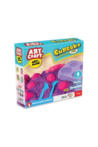 Art Sand Kap Kek Kum Seti 500 Gr. - Oyun Kumu Seti - Kinetik Kum Seti - Natural Kum - Kapkek Kum Renkli