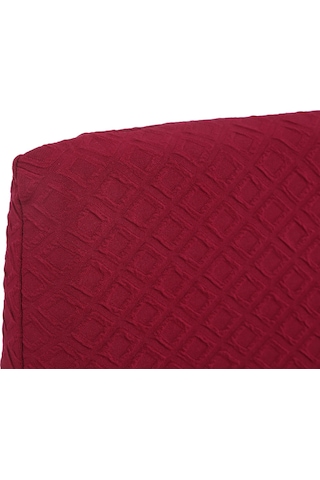 Jeehugo Burgundy Kalın Örgüli Esnek Sandalye Kılıfı - Ofis, Restoran, Yemek Odası İçin Uygun, Makine Yıkama Uygun DiğER