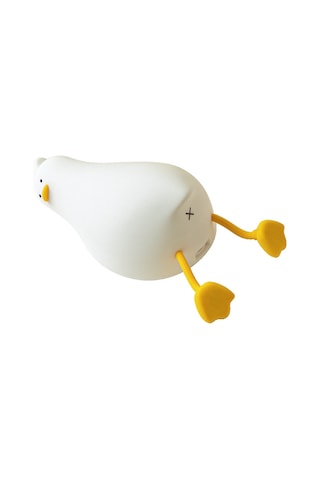 Neevoyu Yumuşak Silikon Ördekleye Gece Lambası - 3 Parlaklık Seviyesi, 30 Dakika Zamanlayıcı, 1200mah Pil, Akşam Yemeği Işığı, Oyuncağı - Sarı K-1096 Diğer