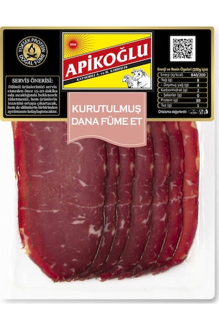 Yüksek Proteinli Kurutulmuş Dana Füme Et 70 Gr. Beşli Paket Toplam 350 Gr.