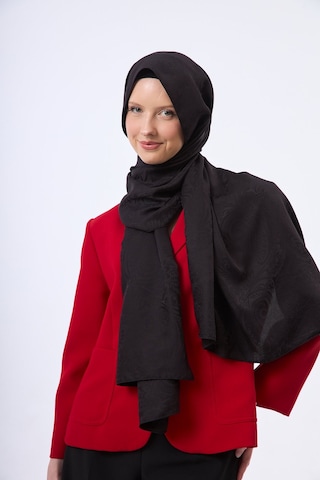 Mirsoy Scarf Velora Modern Desen Şal Siyah