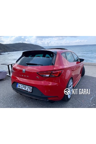Seat Leon Mk3 2012-2020 Spoiler Plastik Boyalı