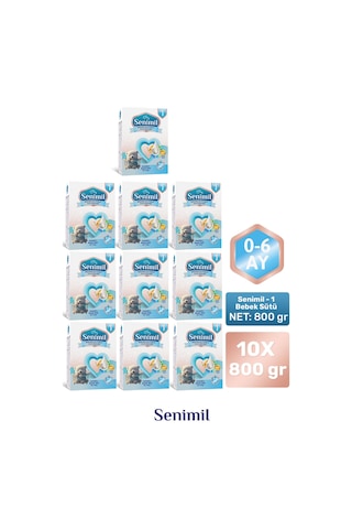 Senımıl 1 Bebek Sütü 800 G 10 Adet