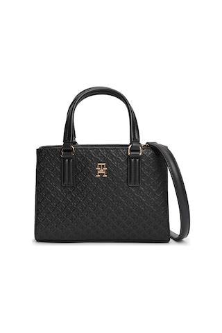 Tommy Hilfiger Th Kadın Günlük Siyah Mini Tote Mono Çanta-13225 Siyah