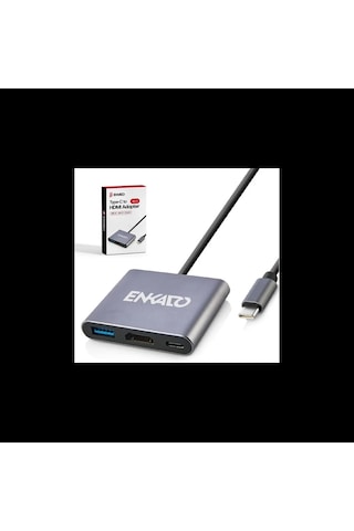 Enkado Ekd-tp43, Type-c To Hdmı+pd+usb 3.0 Çevirici