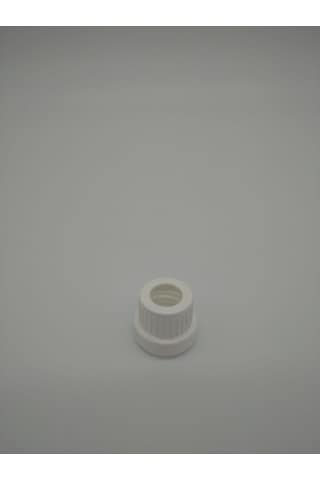 30Ml Cam Amber Şişe İnce Damlalıklı Kilitli Kapak Beyaz(10 Adet)