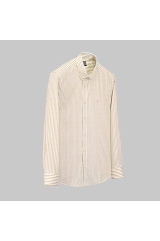 Sarar Artos Interview Slim Fit Erkek Gömlek 3174539 Kahve