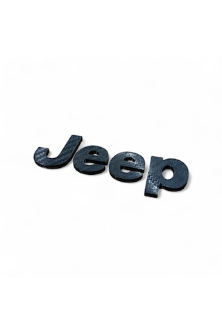 Jeep Cherokee Kaput - Bagaj Yazısı Logo Arma Amblem Siyah Karbon Görünüm 0