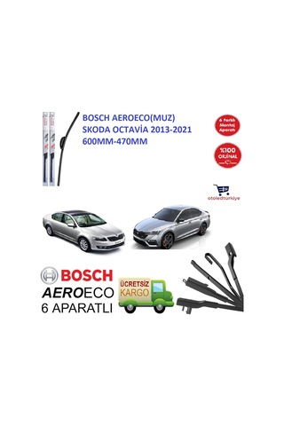 Skoda Octavia Silecek Seti 2013-2019 Bosch Aeroeco