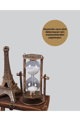 Ev Ofis Ve Kafeler İçin Retro Ahşap Kum Saati Dekorasyonu