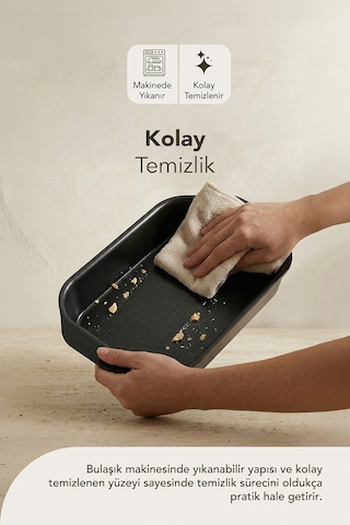 Cristel Titanyum Dikdörtgen Fırın Tepsisi 35x25 cm