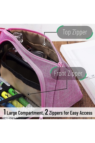 Kızlar İçin Kalem Kutusu, Pembe, Kalem Çantası, Sevimli Kalem Kutusu, Çanta, Gençler İçin Okul Malzemeleri Diğer