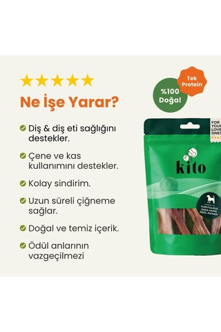 Dana Kamış Çiğnemelik Köpek Ödül Maması%100 Doğal, Glutensiz, Organik 100 Gr