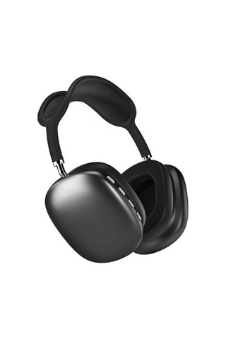 Bay Kulak Üstü Kablosuz Bluetooth Kulaklık, Mikrofonlu Ve Sd Kart Girişli Siyah Tasarım Najmaddin