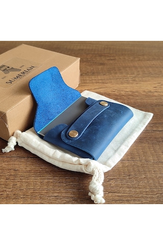 Sumerian Leather Craft Minimalist Deri Kartlık