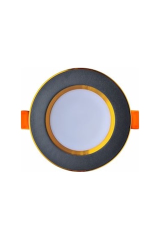 7W Üç Renk Smd Led Downlıght Spot- Siyah Gold