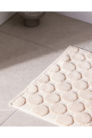 Madame Coco Haroux %100 Pamuk Ayak Havlusu - Bej - 50x70 Cm 8684427204993 Ekru