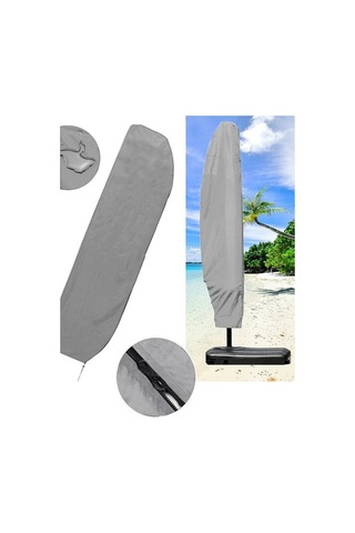 Banana Gri Muz Ampul Şemsiye Su Geçirmez Koruma Örtüsü Fermuarlı Bahçe Çadırı Yağmur Koruma Kılıfı