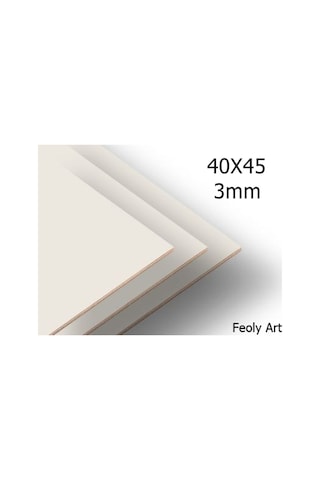 3 Mm / 40 Cm X 45 Cm Mdf Plaka 3 Adet - Hobi, Maket, Ahşap El Sanatları İçin Uygun 3 Lü Paket 400 x 450